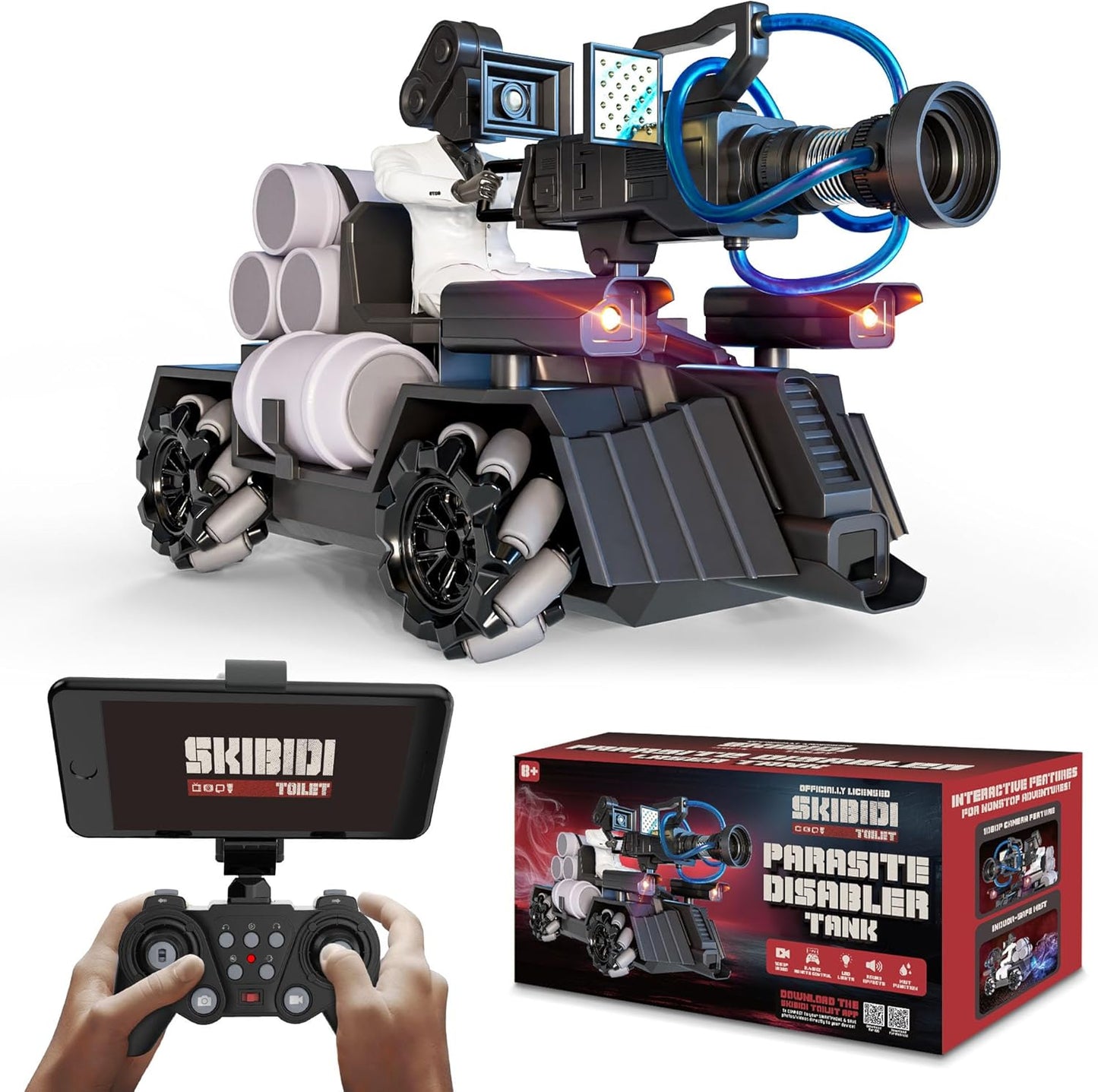 Force1 Officially Licensed Skibidi Toilet Toy With Camera