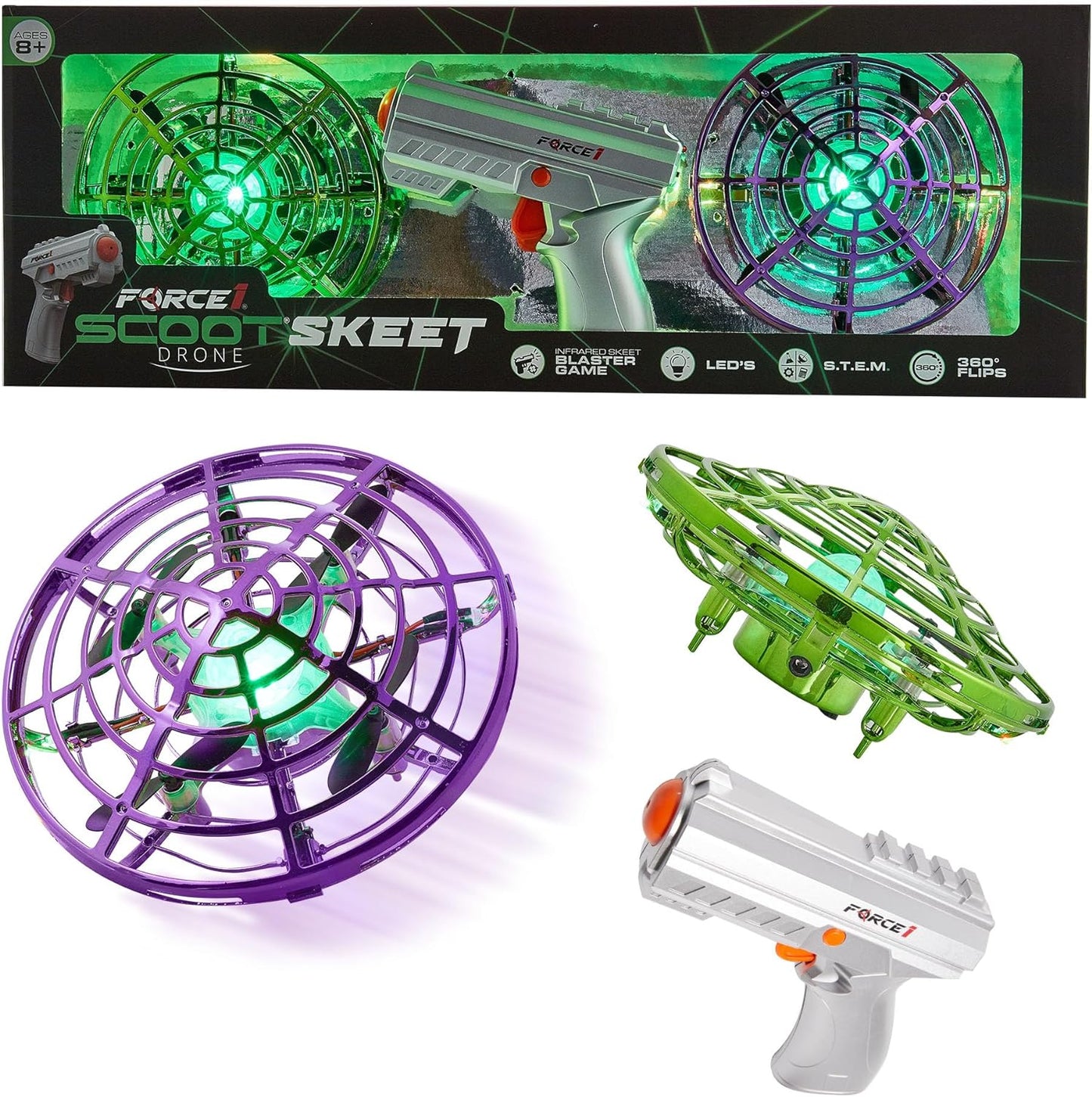 Scoot Skeet - Purple/Green Duo