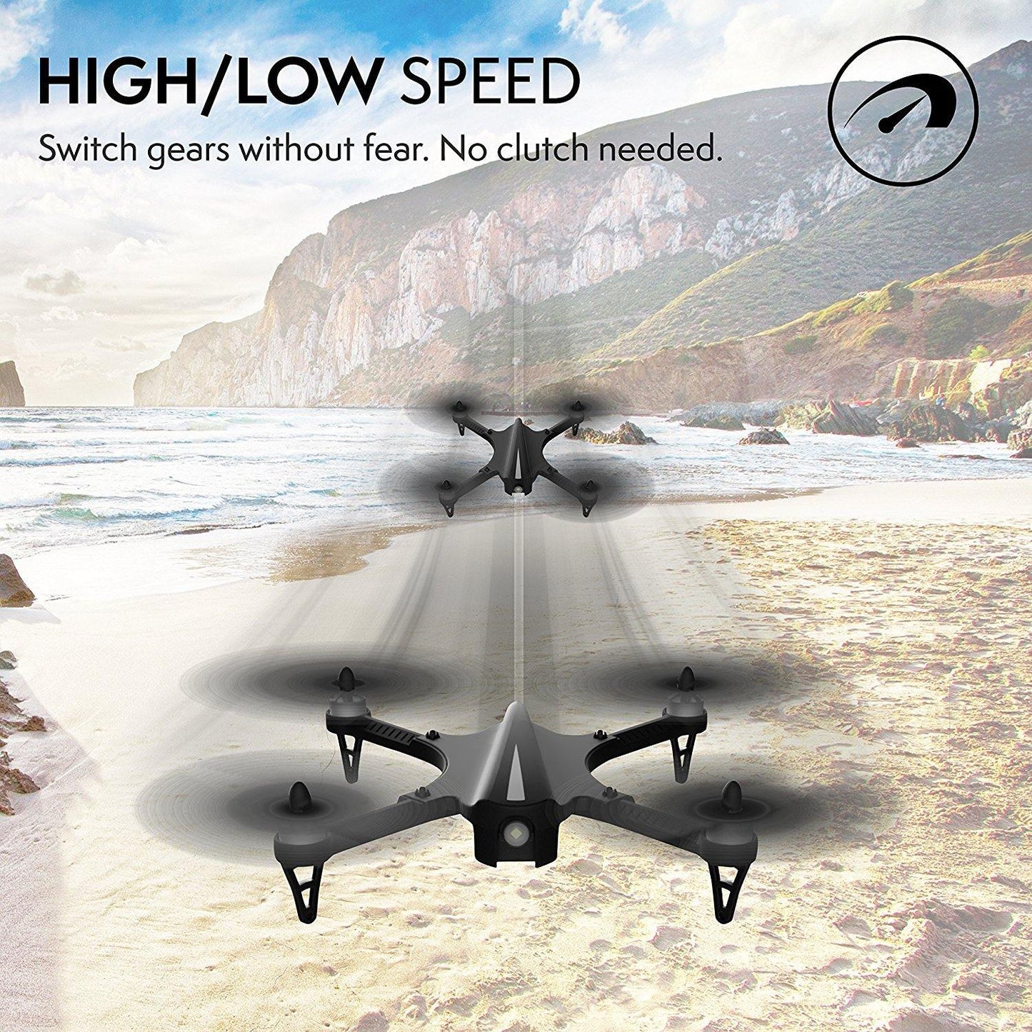 Drone Ghost F100 Drone with Brushless Motors (Camera Not Included) - Force1RC