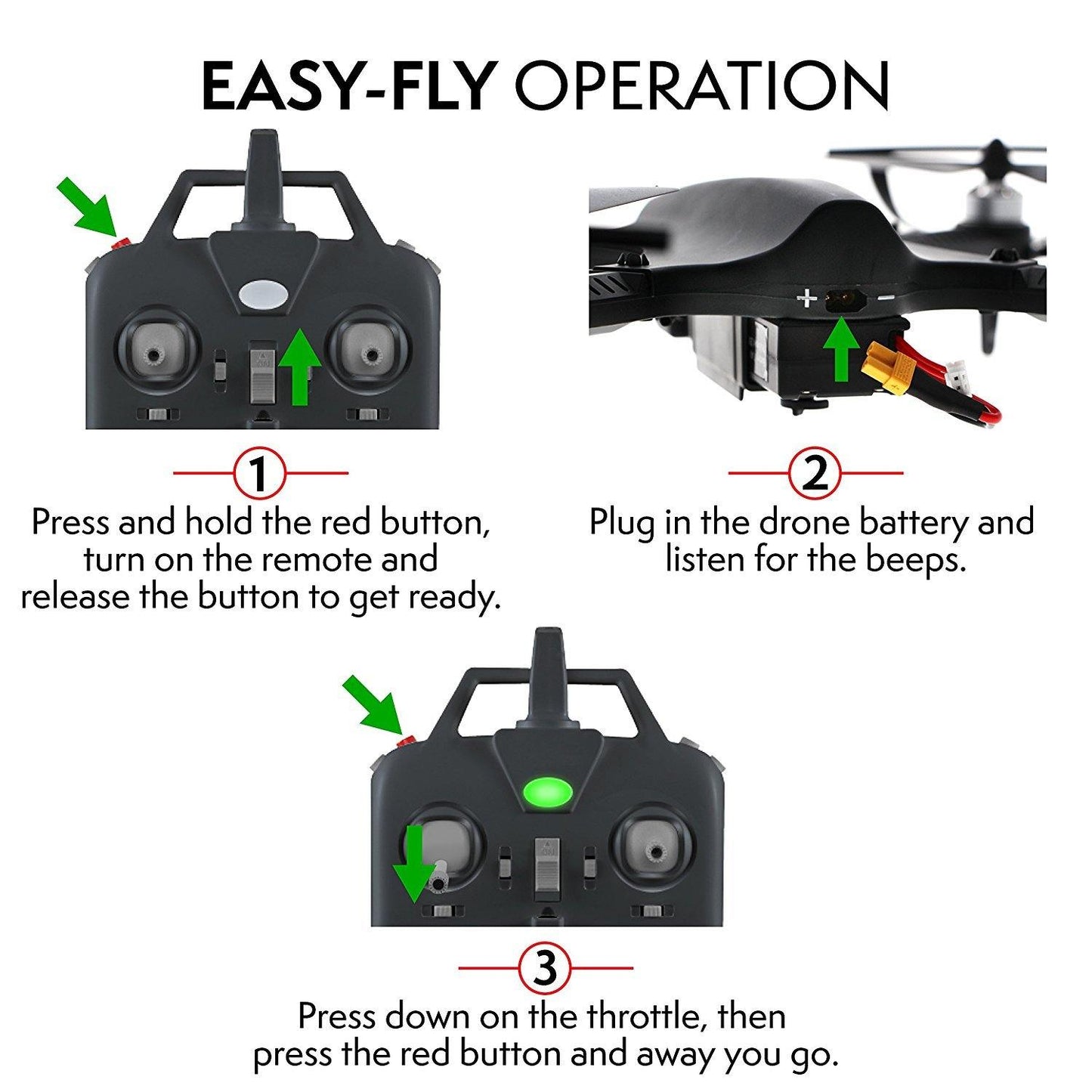 Drone Ghost F100 Drone with Brushless Motors (Camera Not Included) - Force1RC