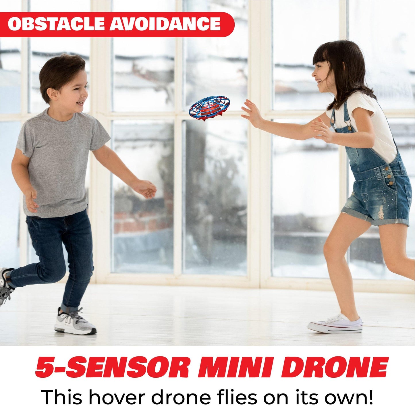 Force1 Scoot Drone Combo Hands Free Mini Drone - Indoor Hand Operated Drone Game for Beginners - Force1RC