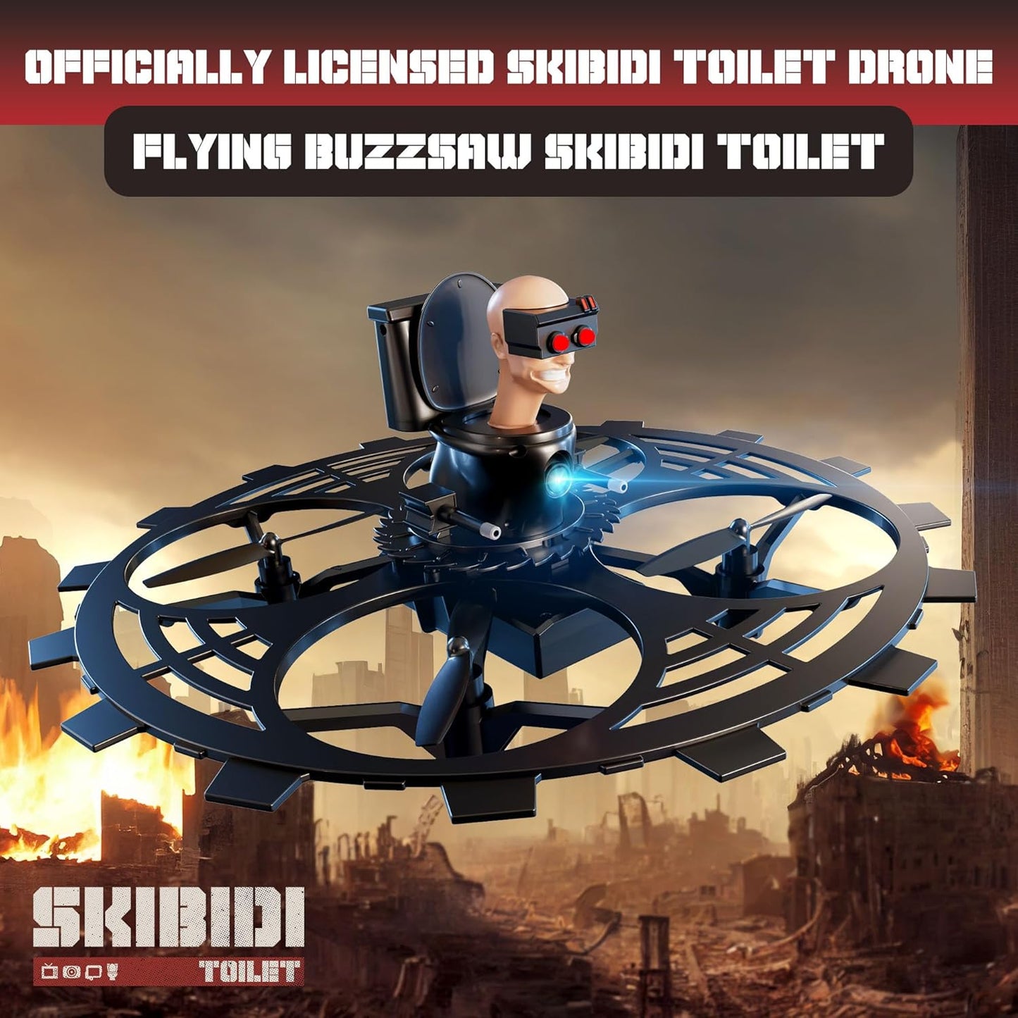 Force1 Officially Licensed Skibidi Toilet Toy RC Drone Without Camera