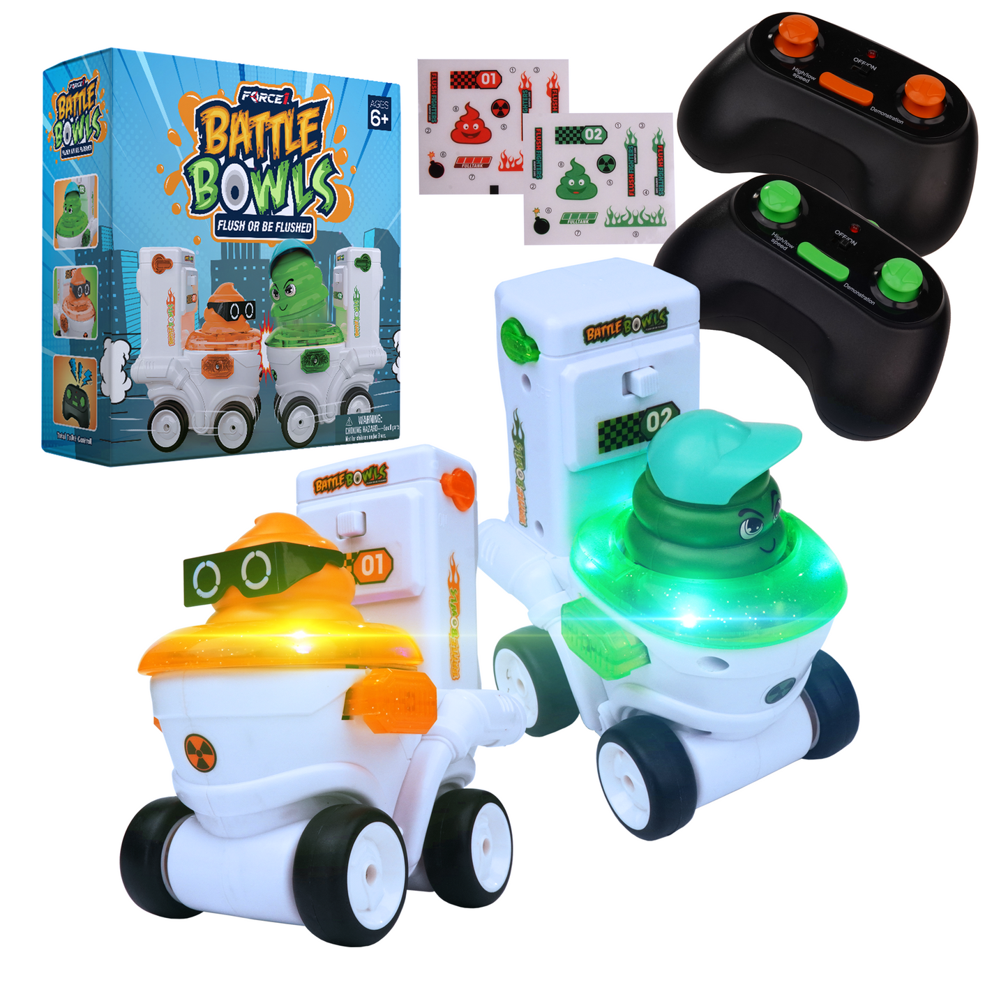 Force1 2pk Toilet Racer RC Toy