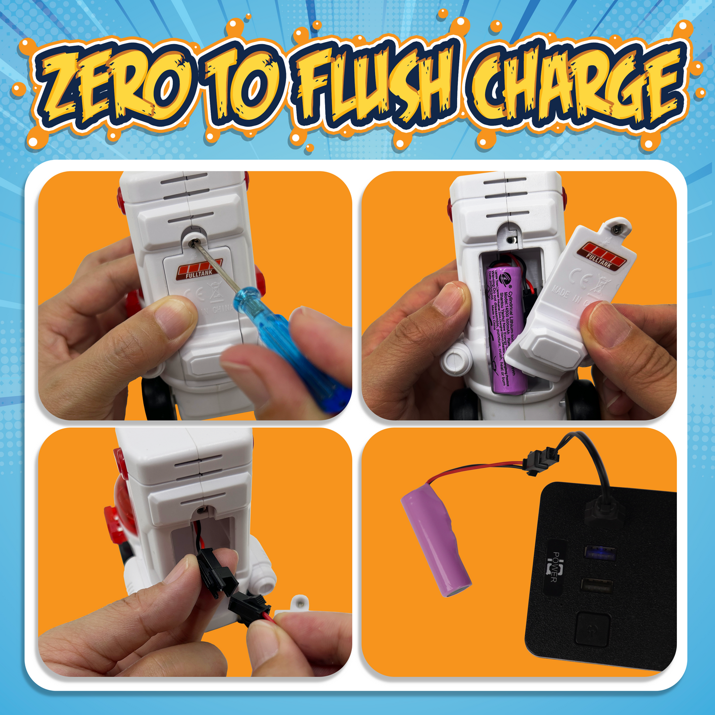 Force1 2pk Toilet Racer RC Toy