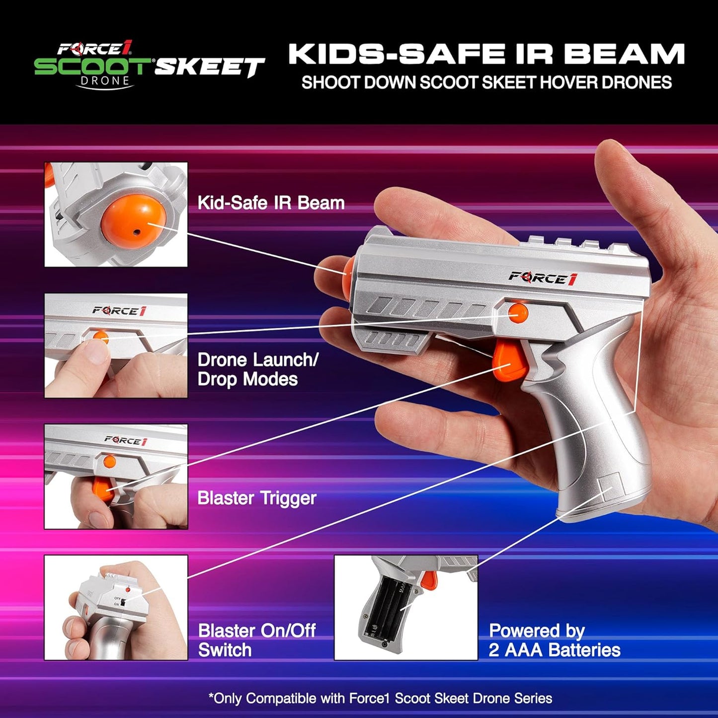 Scoot Skeet Blaster Gun