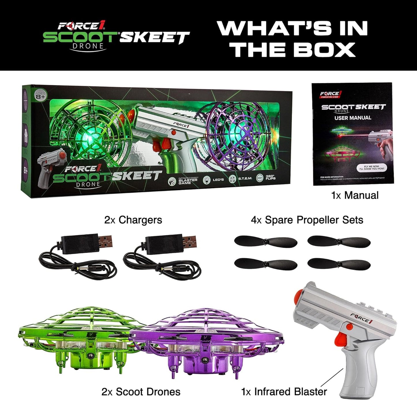 Scoot Skeet - Purple/Green Duo