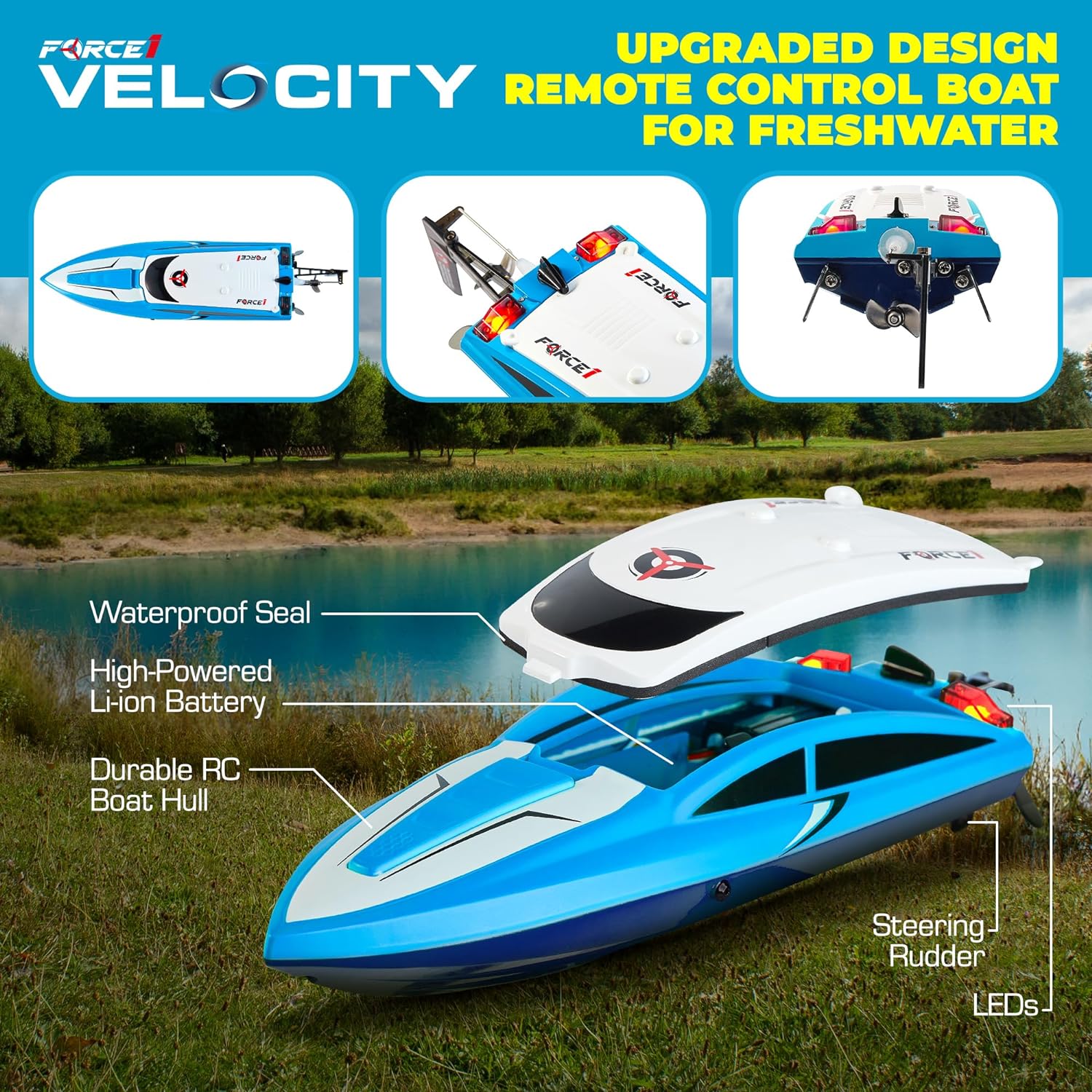 Velocity Boat Small Blue – Force1RC