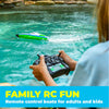 Force1 Velocity LED RC Boat with 20+ mph Speed, Remote Control, and Rechargeable Toy Boat Battery - Force1RC