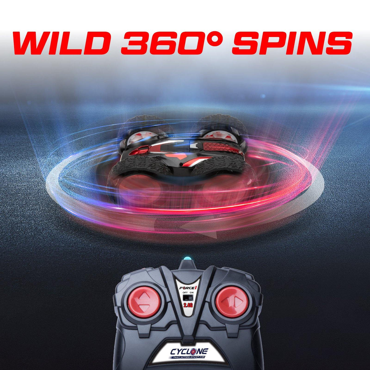 Cyclone Double Sided Flipping RC Car Force1RC