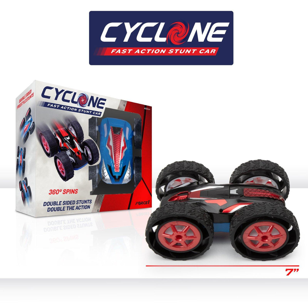 Cyclone Double Sided Flipping RC Car Force1RC