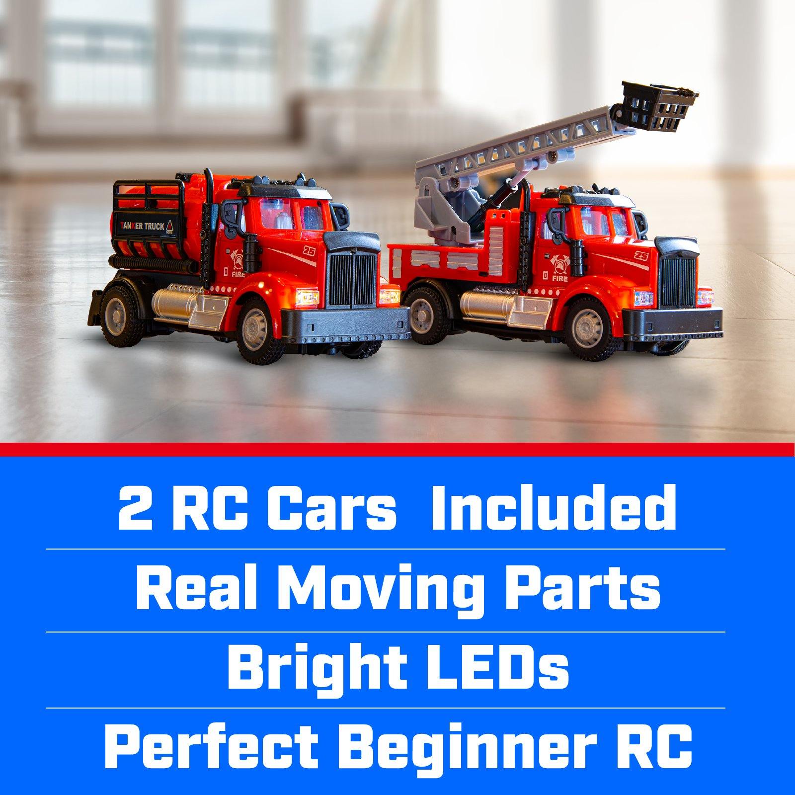 2pk Mini RC Firefighter Trucks - Force1RC