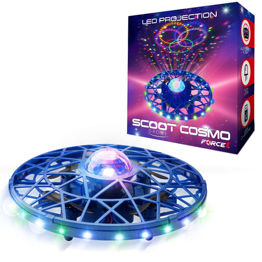 Force1 Scoot Cosmo Hand Operated Mini Drone with LED Projection - Force1RC
