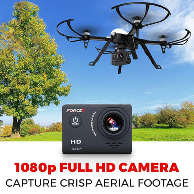 F100GP RC Brushless Motor 1080P HD Camera Drone with Extra Battery - Force1RC