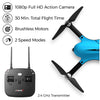 F100GP RC Brushless Motor 1080P HD Camera Drone with Extra Battery - Force1RC