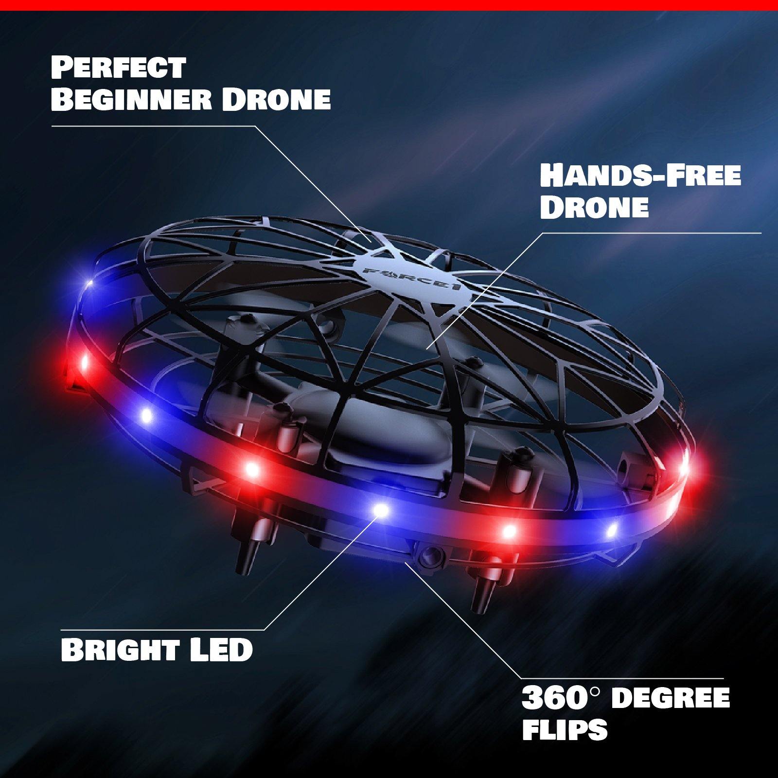 Scoot Hand Drone with LED Lights - Force1RC