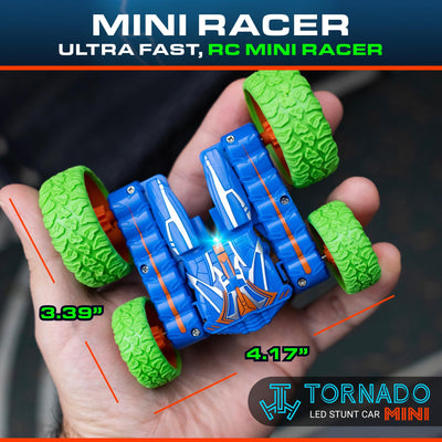 Force1 Mini Tornado LED RC Car for Kids with Rechargeable Toy Car Battery and Easy Remote Control - Force1RC